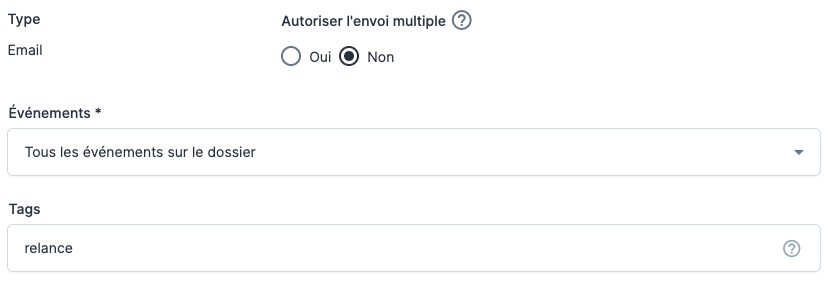 Exemple envoi d'un message individuel